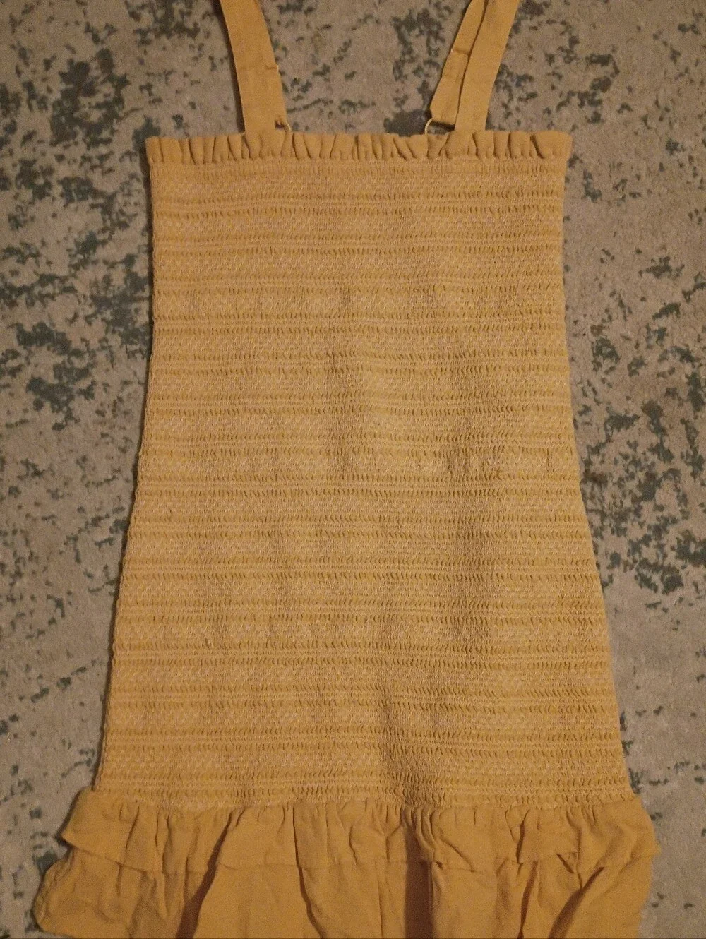 American Eagle Sundress in Mustard Yellow
